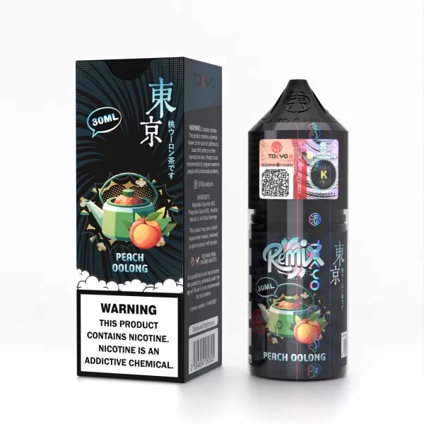 سالت رمیکس چای هلو کمپانی توکیو | Tokyo Remix – Peach Oolong Salt 30ML - Image 3
