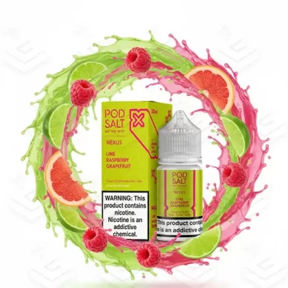 سالت رزبری گریپ فروت لیمو کمپانی پاد سالت | Pod Salt NEXUS – Lime Raspberry Grapefruit 30ml