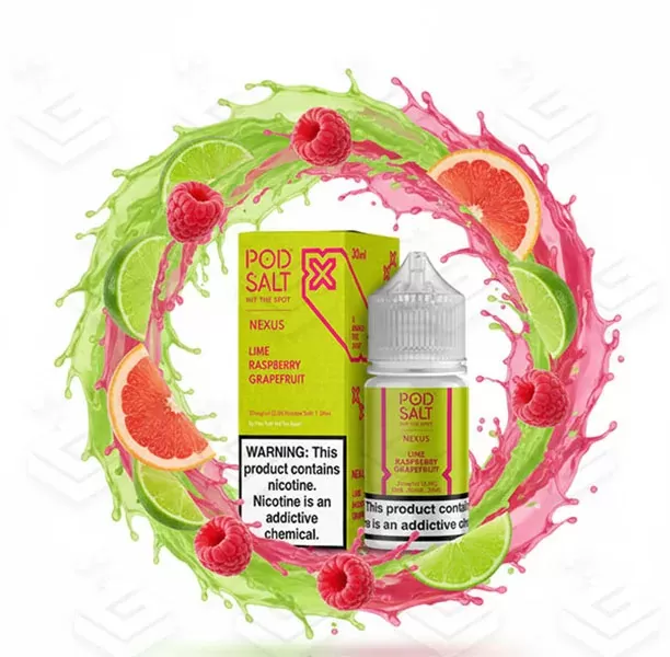 سالت رزبری گریپ فروت لیمو کمپانی پاد سالت | Pod Salt NEXUS – Lime Raspberry Grapefruit 30ml