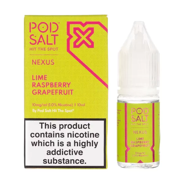 سالت رزبری گریپ فروت لیمو کمپانی پاد سالت | Pod Salt NEXUS – Lime Raspberry Grapefruit 30ml - Image 3
