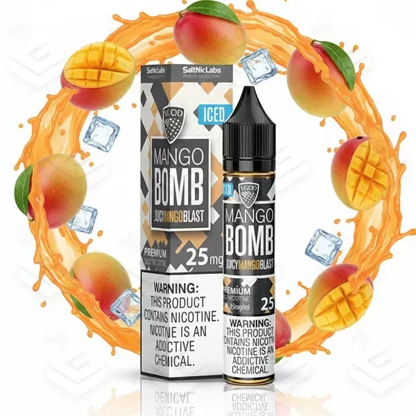 سالت بمب انبه یخ کمپانی ویگاد | VGOD Iced Mango Bomb SaltNic 30ml