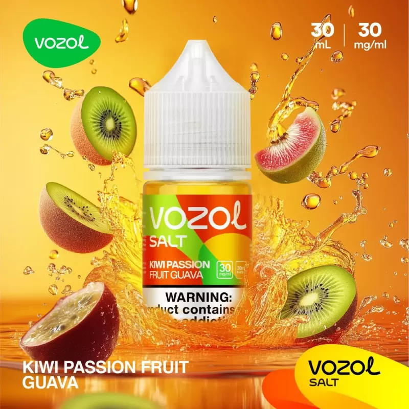 سالت کیوی پشن فروت گواوا کمپانی وزول | Vozol Kiwi Passion Fruit Guava Saltnic 30ml - Image 2