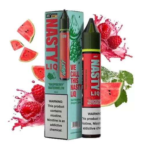 سالت سری جدید رزبری هندوانه کمپانی نستی | Nasty LIQ 109 Raspberry Watermelon Salt nic 30ml - Image 2