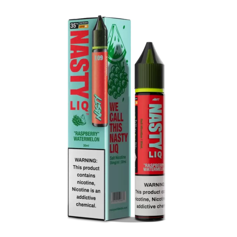 سالت سری جدید رزبری هندوانه کمپانی نستی | Nasty LIQ 109 Raspberry Watermelon Salt nic 30ml - Image 3