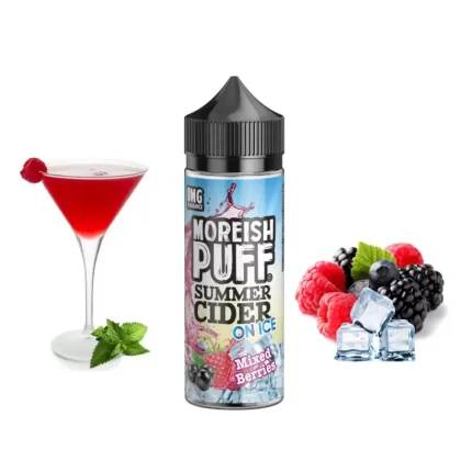 ایجوس کوکتل میکس بری یخ کمپانی موریش پاف | Moreish Puff E-juice – SUMMER SIDER ON ICE MIX BERRIES 120ml