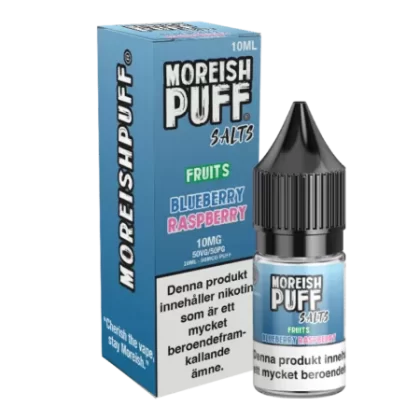 Moreish Puff Fruits – Blueberry & Raspberry 10mg 10ml – E juice med nikotin