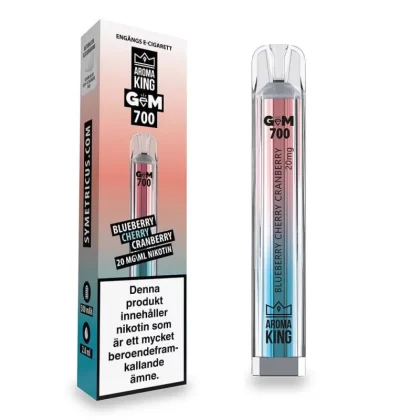 Aroma King GEM Blueberry Cherry Cranberry 20mg – Engångs vape