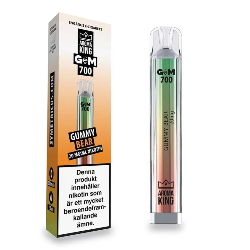 Aroma King GEM Gummy Bear 20mg – Engångs vape