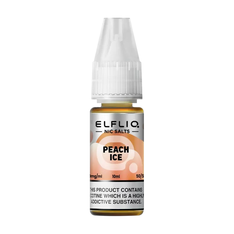 Peach Ice Elfliq Nic Salt by Elfbar - 10ml