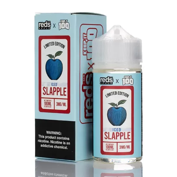 7 Daze Reds Apple x Keep It 100 - Slapple Iced - 100ml