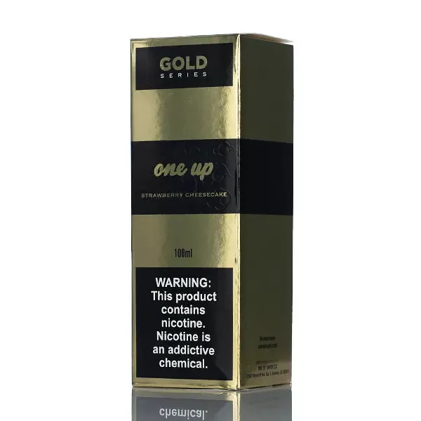 One Up Gold Series E-liquids - Strawberry Cheesecake - 100ml - Image 3