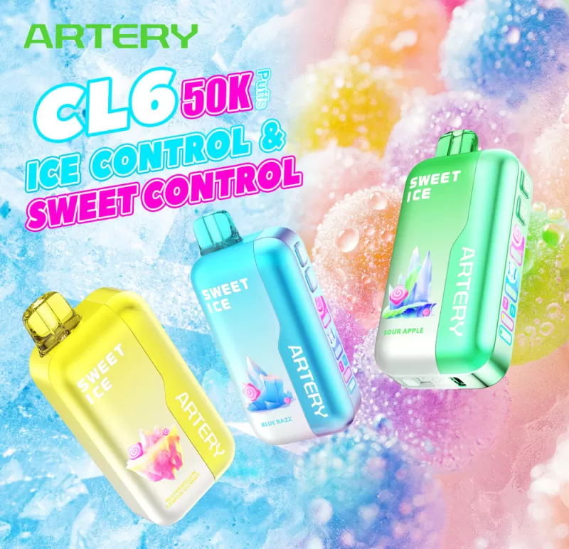 ARTERY CL6 Sweet & Ice Control Disposable Device - 50000 Puffs - Image 2