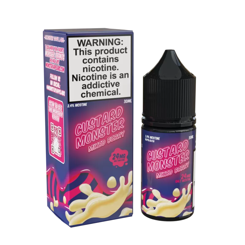 Custard Monster Salt - Mixed Berry - 30ML E-Liquid