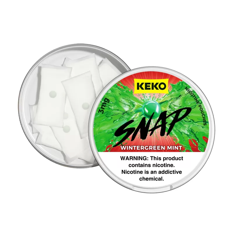 KEKO "SNAP" - Wintergreen Mint - Nicotine Pouch (15 Count) - Image 2