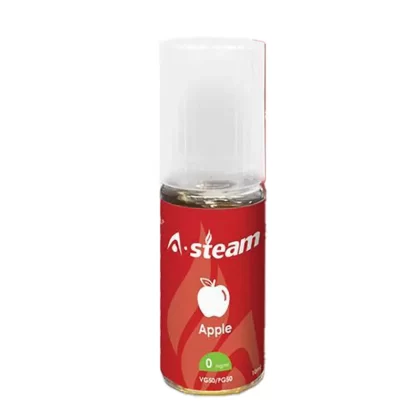 A Steam 10ml Apple 50/50 Vape Juice - 10 Pack - Strength