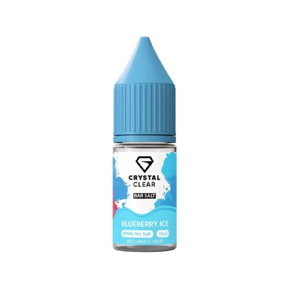 Crystal Clear Bar Salts Blueberry Ice Nic Salt Vape Juice