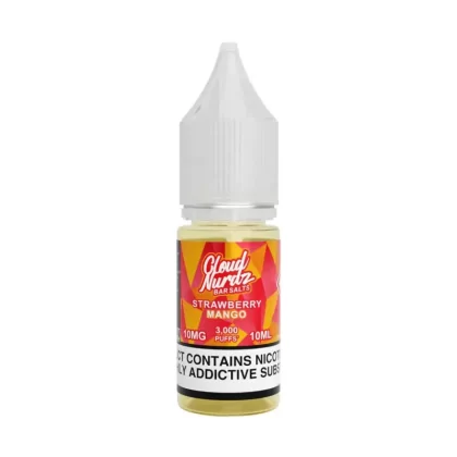 Cloud Nurdz Strawberry Mango Nic Salt Vape Juice - 10 Pack - Strength