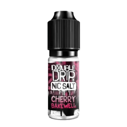 Double Drip Cherry Bakewell Nic Salt Vape Juice - 10 Pack - Strength