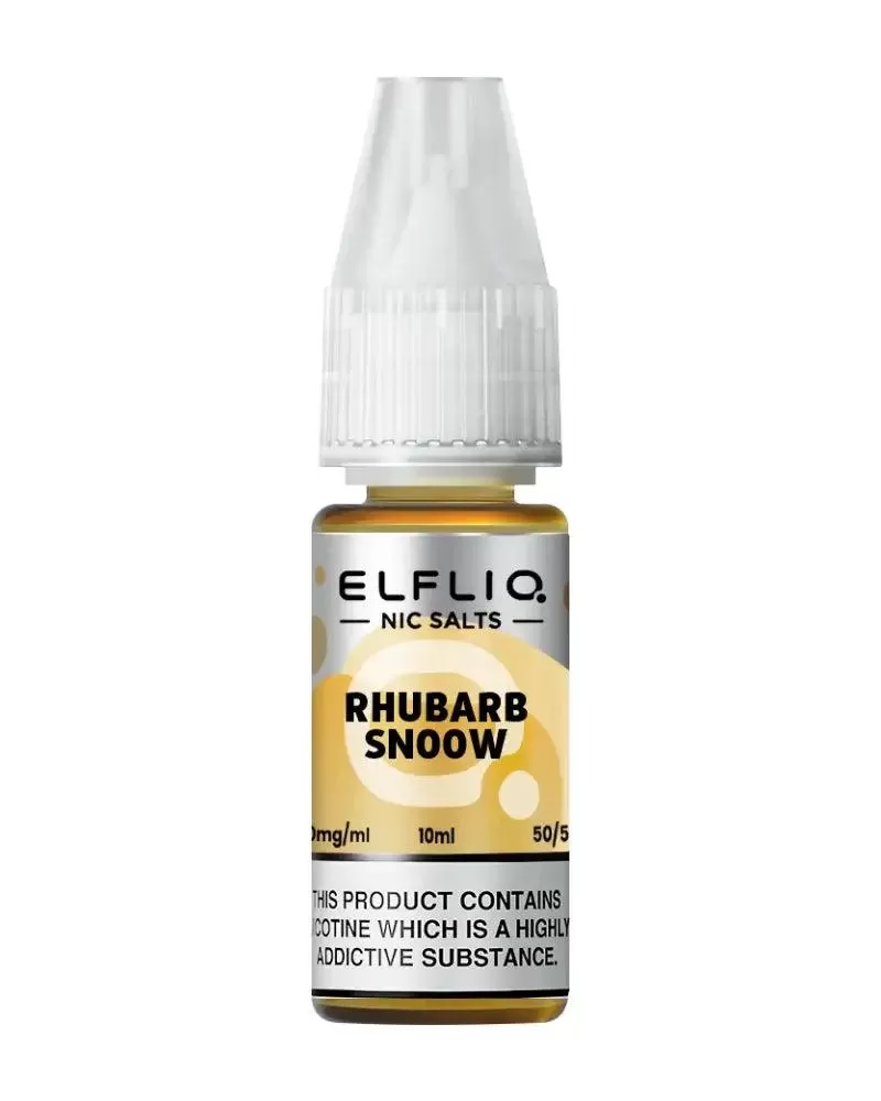 Elf Bar Elfliq Rhubarb Snoow Nic Salt Vape Juice - Strength