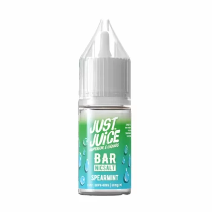 Just Juice Bar Spearmint Nic Salt Vape Juice- 10 Pack - Strength
