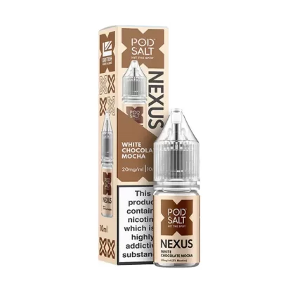 Pod Salt Nexus White Chocolate Mocha Nic Salt Vape Juice