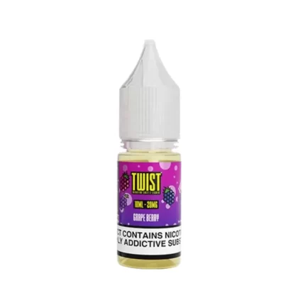 Twist Grape Berry Saltnic vape Juice - 10 Pack - Strength