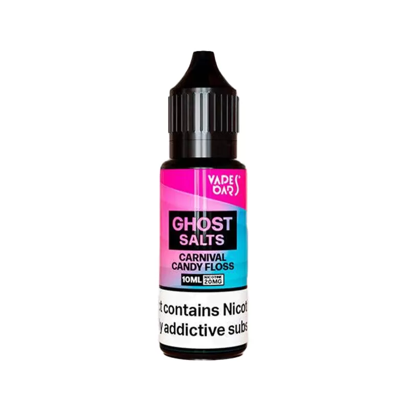 Vapes Bars Ghost Salts Carnival Candy Floss Nic Salt - 10 Pack