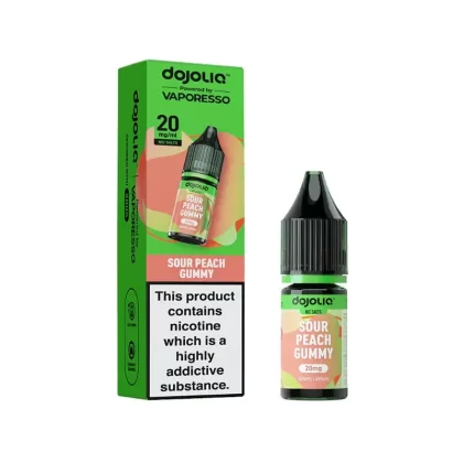 Vaporesso DojoLiq Sour Peach Gummy Nic Salt - 10 Pack