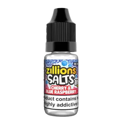 Zillions Salts Cherry & Blue Raspberry Nic Salt - 10 Pack - Strength