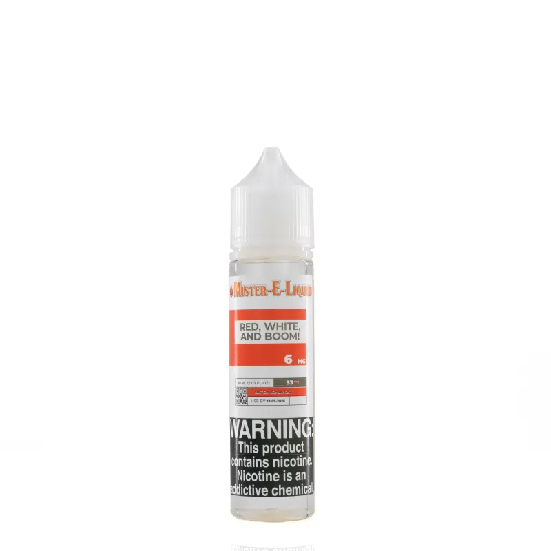 Mister E-Liquid - Red White and Boom - 60ml - 18mg - Image 2