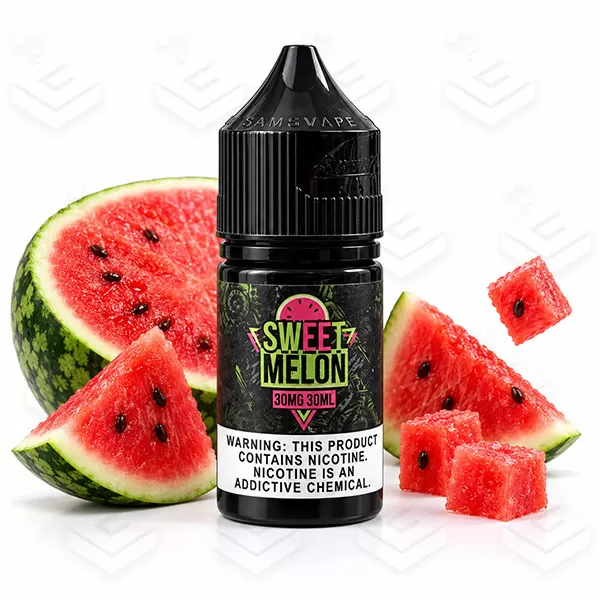 سالت نیکوتین سمز ویپ هندوانه ۳۰ میل — Sams Vape Sweet Melon Salt Nicotine 30ML