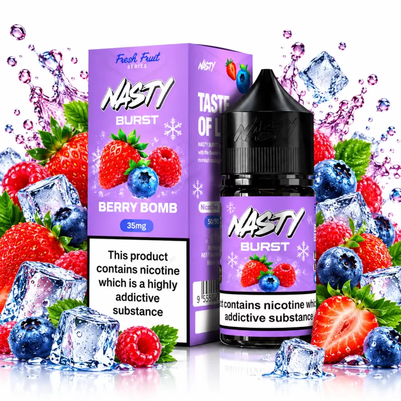 سالت نیکوتین برست بری بمب نستی | Nasty Burst Berry Bomb