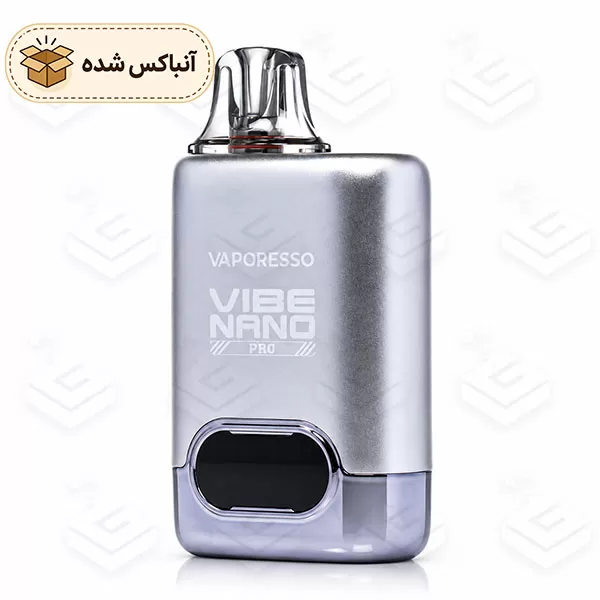 پاد ویپرسو وایب نانو پرو نقرهای آنباکس شده | Vaporesso VIBE Nano Pro Silver Unboxed
