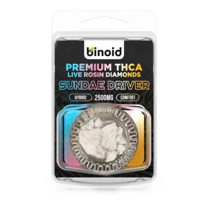 Binoid THC-A Diamonds Live Rosin Wax Dabs 2500mg