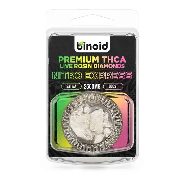 Binoid THC-A Diamonds Live Rosin Wax Dabs 2500mg - Image 2