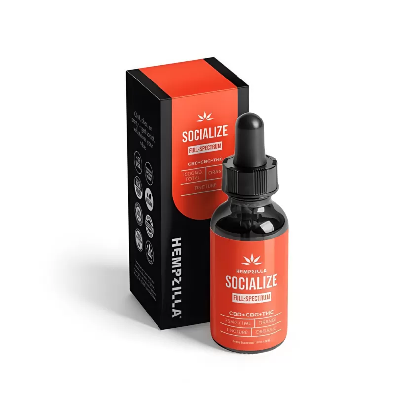 Hempzilla Full-Spectrum Socialize CBD Tincture
