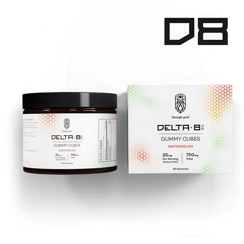 Delta 8 THC Gummy Cubes 750mg – 30 Count