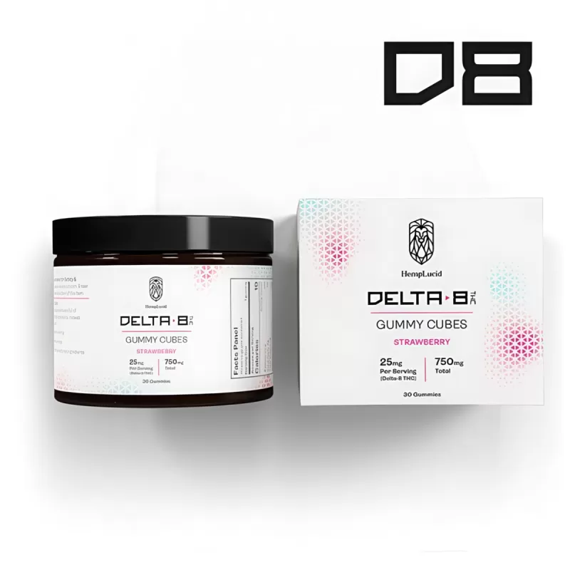 Delta 8 THC Gummy Cubes 750mg – 30 Count - Image 2
