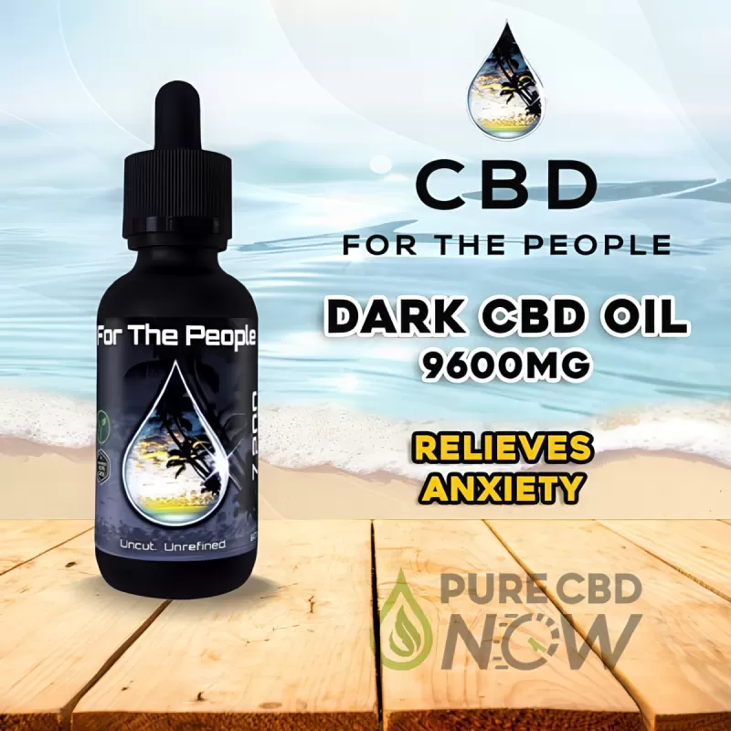 CBD For The People – Dark CBD Oil Tincture 9600mg 60ml - Image 2
