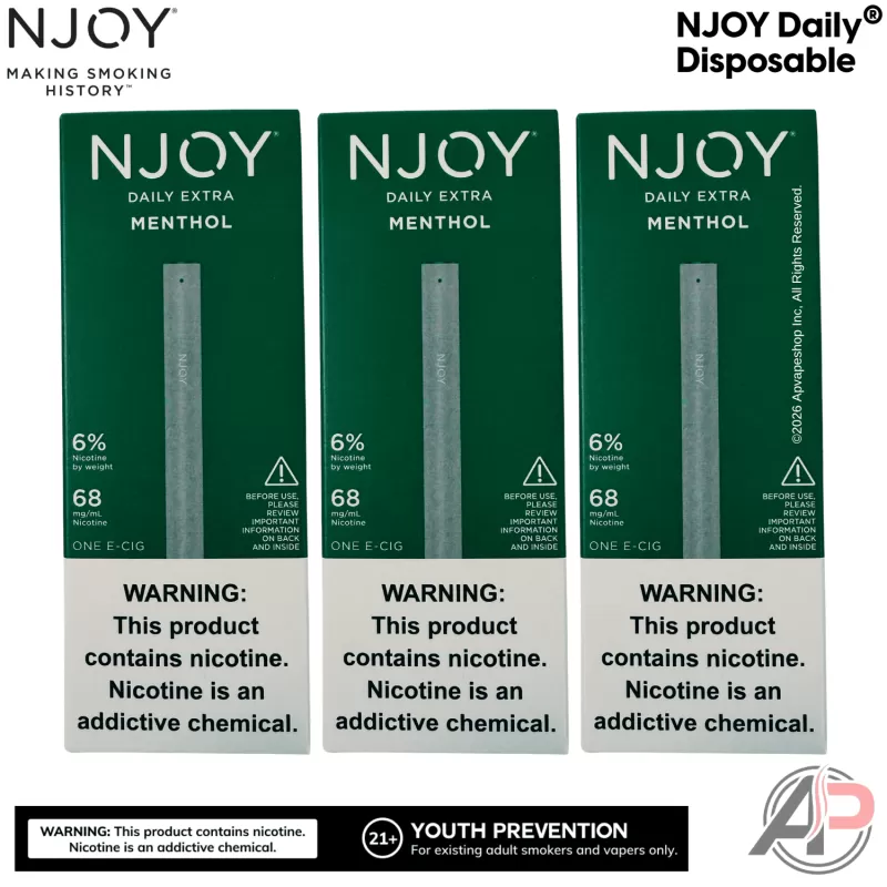 Njoy Daily Extra Menthol Disposable Vape Device