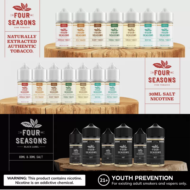 Four Seasons Turkish Tobacco Salt Nicotine 30mL - Image 2