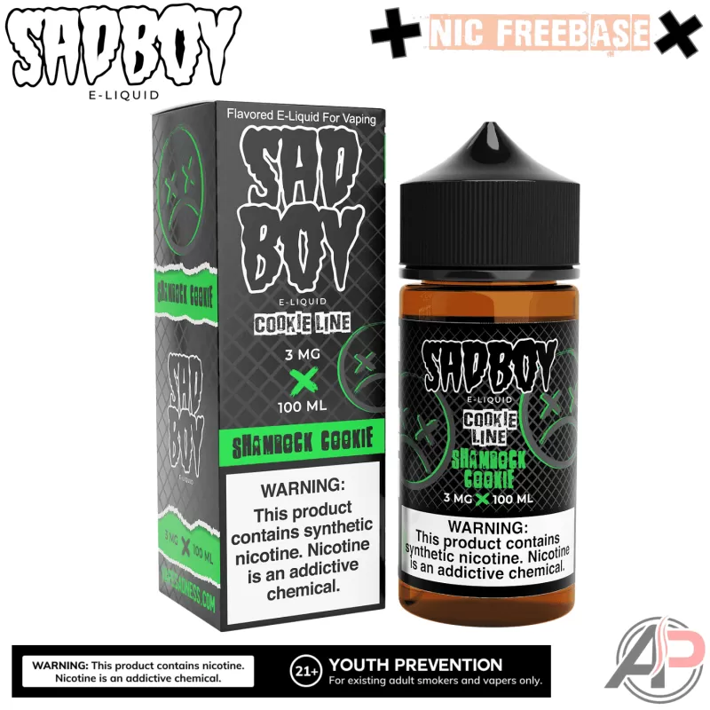 Sadboy Shamrock Cookie E-Liquid 100mL - Image 2