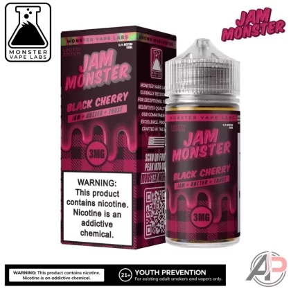 Black Cherry E-Liquid By Jam Monster Vape Labs 100mL