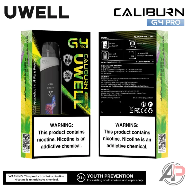Uwell Caliburn G4 Pro Pod System Starter Kit Device - Image 3