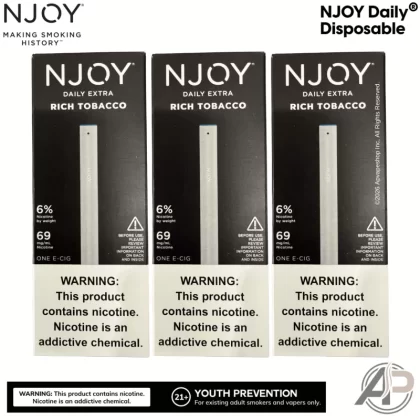 Njoy Daily Extra Rich Tobacco Disposable Vape Device