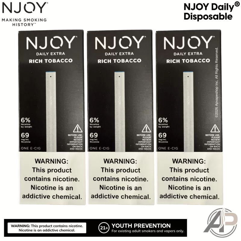 Njoy Daily Extra Rich Tobacco Disposable Vape Device