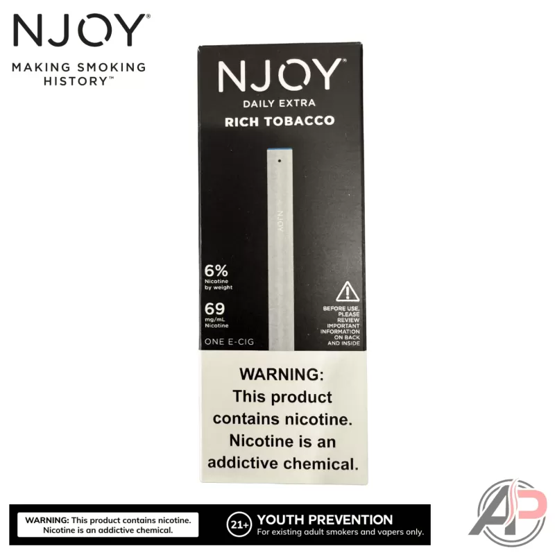 Njoy Daily Extra Rich Tobacco Disposable Vape Device - Image 2