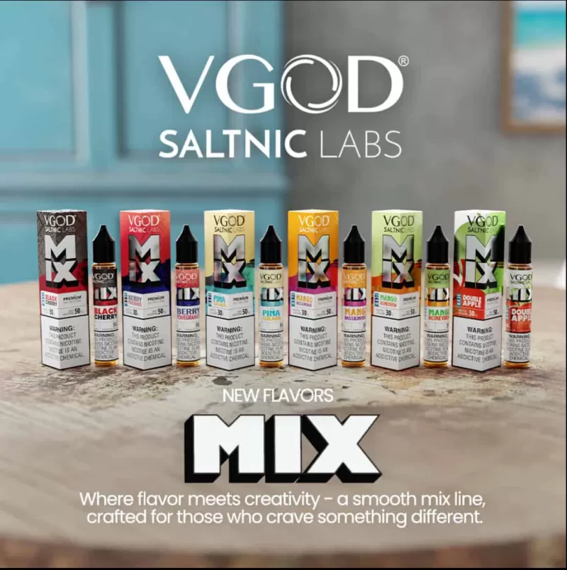 Vgod Mix Iced Black Cherry Salt Nicotine 30mL - Image 3