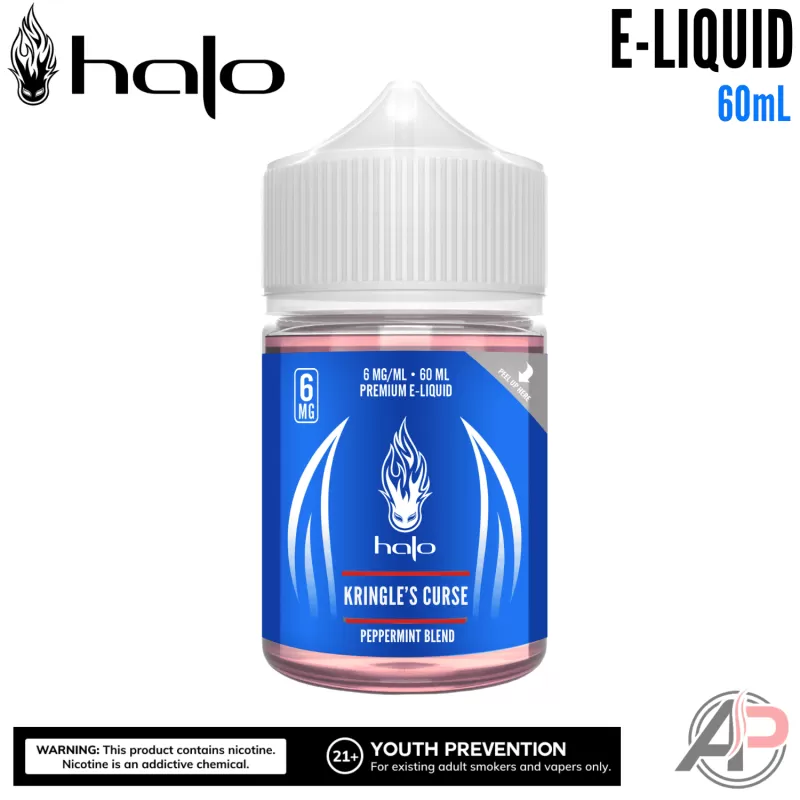 Halo Kringles Curse Peppermint Blend E-Liquid 60mL - Image 3