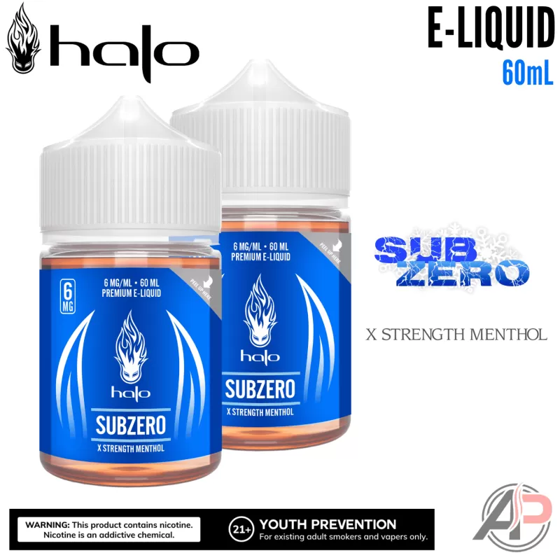 Halo SubZero X Strength Menthol E-Liquid 60ml